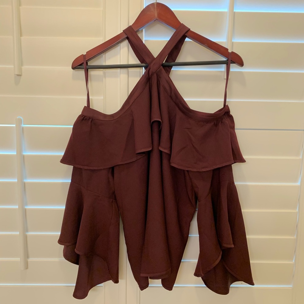 Ann Taylor Loft ‘cold shoulder’ blouse